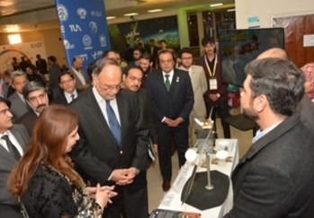 ederal Minister for Planning and Special Initiatives, Mr. Ahsan Iqbal, also visited the SBS stall.