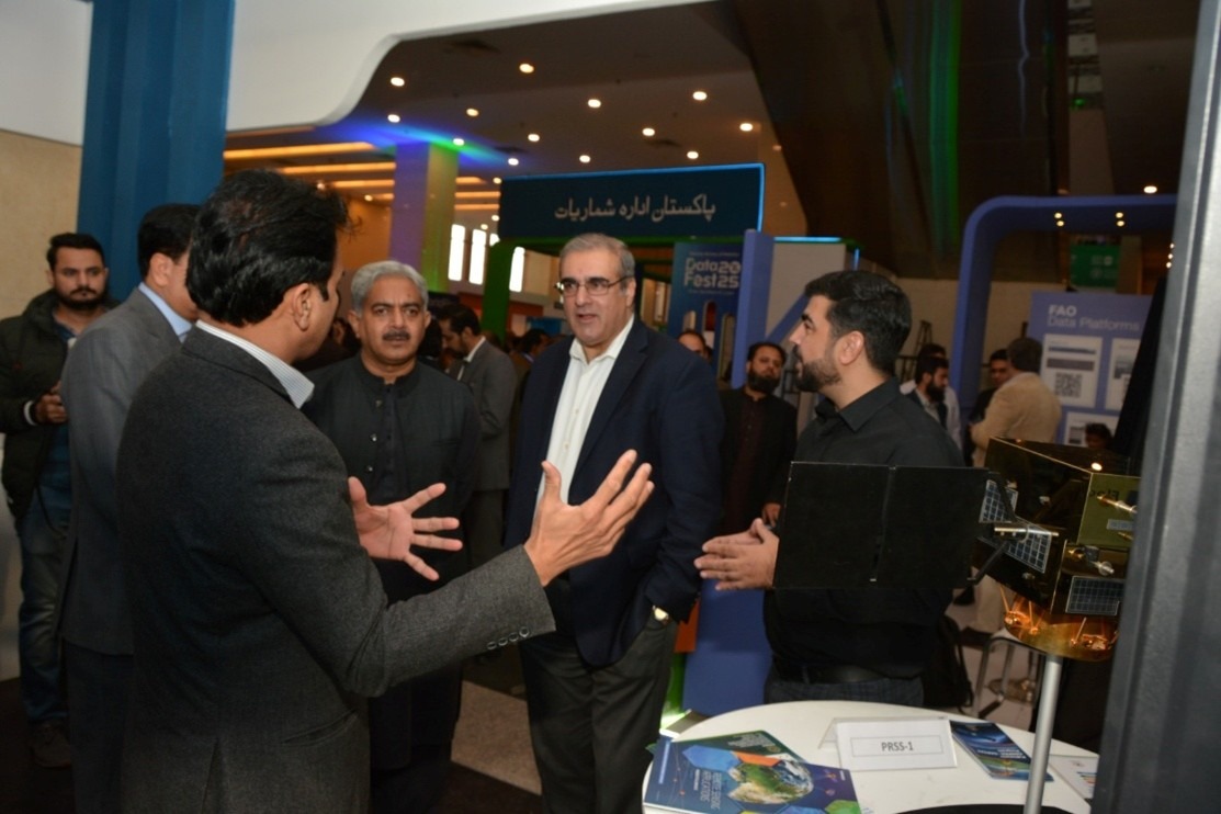 SUPARCO Exhibit at PBS DataFest 2025 Graced by The Secretary, Ministry of Planning, Development & Special Initiatives Mr. Awais Manzur Sumra
